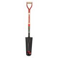 Razor-Back Drain Spade Shovel, Steel Blade, 29 in L Hard Wood Handle 47103