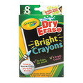 Crayola Crayons, Bght, Dry-Erase, PK8 985202