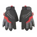 Milwaukee Tool Fingerless Work Gloves - Small, Small, Red/Black/Gray 48-22-8745
