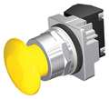 Siemens Non-Illuminated Push Button, 30 mm, 1NO/1NC, Yellow 52PM9W4A