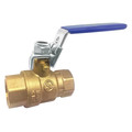 Zoro Select 3/8" FNPT Brass Ball Valve Inline 32H971