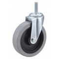 Zoro Select Swivel Stem Caster, TPR, 5 in., 325 lb. 32J892