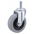 Zoro Select Swivel Stem Caster, Polyurthn, 4 in, 275 lb 32J894