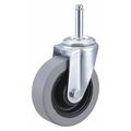 Zoro Select Swivel Stem Caster, Polyurthn, 4 in, 350 lb 32J840