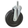 Zoro Select Swivel Stem Caster, Rubber, 5 in., 200 lb. 32J852