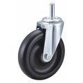 Zoro Select Swivel Stem Caster, Polyolfn, 5 in, 300 lb. 32J855