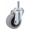 Zoro Select Swivel Stem Caster, TPR, 3 in., 210 lb. 32J856