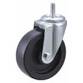 Zoro Select Swivel Stem Caster, Polyolfn, 4 in, 275 lb. 32J864