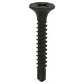 Zoro Select Drywall Screw, #6 x 1 in, Steel, Flat Head Phillips Drive, 7000 PK B31306.013.0100