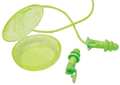 Moldex Flip to Listen Reusable Soft Plastic Dual Mode Ear Plugs, Flanged Shape, 24 dB, Green, 50 PK 6770