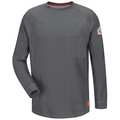 Vf Imagewear Flame Resistant Crewneck Shirt, Charcoal, Cotton/Polyester, M QT32CH RG M