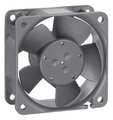 Ebm-Papst Axial Fan, Square, 24V DC, 1 Phase, 25.3 cfm, 2 23/64 in W. 614 NHU