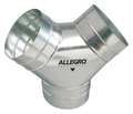 Allegro Industries Duct to Duct Connector, 8 in. W, Slvr 9500-Y