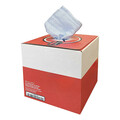 Tough Guy Dry Wipe Roll, Dispenser Box, Double Recreped (DRC), 9 in x 12 in, 200 Sheets, Blue 32RT57