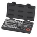 Gearwrench 1/4" Drive Mechanics Tool Set SAE/Metric 51 Pieces 3/16" to 9/16", 4mm to 15mm , Chorme 80301