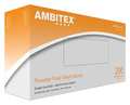 Ambitex Disposable Gloves, 3.00 mil Palm, Vinyl, Powder-Free, L, 200 PK, Clear VLG4202
