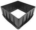 Tuf-Tite Riser, Plastic, Black B4-RIS