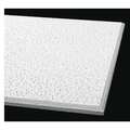 Armstrong World Industries Fine Fissured Ceiling Tile, 24 in W x 48 in L, Angled Tegular, 15/16 in Grid Size, 10 PK 1733A