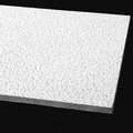 Armstrong World Industries Fine Fissured Ceiling Tile, 24 in W x 48 in L, Square Lay-In, 15/16 in Grid Size, 8 PK 1714