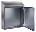 Rittal 316L Stainless Steel Sloped Enclosure, 26 in H, 24 in W, 8 in D, NEAM 4X, Hinged 1310600