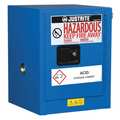 Justrite Haz Material Safety Cabinet, 4 Gal, Blue 860428