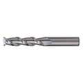 Cleveland 2-Flute Carbide Square Single-End HP End Mill for Alum CTD CEM-AM2 Bright 3/8x3/8x2-1/2x6 C60491