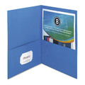 Business Source Folder, 2-Pocket, Letter, Blue, PK25 78491