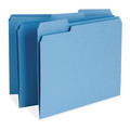 Business Source Folder, File, Ltr, 1/3, Blue, PK100 65779