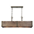 Nuvo Fixture, Trestle, 4 Light, Housing Finish: Old Wood 60-6424