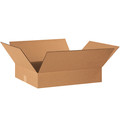 Partners Brand Flat Corrugated Boxes, 22" x 18" x 4", Kraft, 25/Bundle 22184