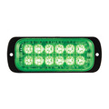 Buyers Products Thin Dual Row 4.5 Inch Green LED Strobe Light 8892609