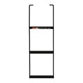 Buyers Products Black Powder Coated 3-Rung Steel Truck Step with Anti-Slip Step - 12.5 x 36 Inch 5233612