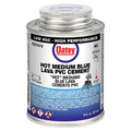 Oatey Cement, Brush-Top Can, 8 fl oz, Blue 32161V