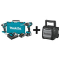 Makita Cordless Combination Kit, 3 Tools, 18V DC XT269M + XRM08B