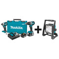 Makita Cordless Combination Kit, 3 Tools, 18V DC XT269M + DML805