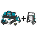 Makita Cordless Combination Kit, 4 Tools, 18V DC XT328M + DML805