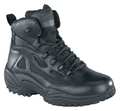 Reebok Tactical Boots, 9-1/2W, Plain, 6in, Black, PR RB8678