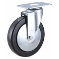 Zoro Select Swivel Plate Caster, Plate Type A, Delrin 33J068