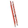 Louisville 16 ft Fiberglass Extension Ladder, 300 lb Load Capacity FE7216