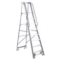 Louisville 9 ft 6 in Aluminum Platform Stepladder, 300 lb Capacity AP5008