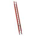 Louisville 28 ft Fiberglass Extension Ladder, 300 lb Load Capacity FE3228-E03