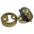 Zoro Select Dome Door Stop, Floor-Mount, Brass 33J814