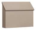 Salsbury Industries Traditional Mailbox, Beige, Powder Coated, 1 Doors, Surface, Standard 4610BGE