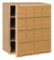 Salsbury Industries Americana Mailbox, Brass, Powder Coated, 14 Doors, Recessed, Front Loading 2114FL