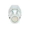 Hansen Hydraulic Quick Connect Hose Coupling, Steel Body, Push-to-Connect Lock, 3/4"-14 Thread Size 19FFP75