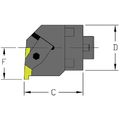 Ultra-Dex Usa Grooving/Threading Cutting Unit Head, MH24 NER3-CFT, 1-5/8 in L, Steel, Top Notch Insert Shape MH24 NER3-CFT