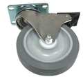 Rubbermaid Commercial Caster Kit, 5 In Dia, PK2 GRFG9W71L1GRAY