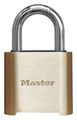 Master Lock Combination Padlock, Bottom, Gold/Silver 975DCOM