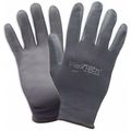 Flextech Coated Gloves, Polyurethane, L, Gray, PR Y9277L