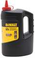 Dewalt Marking Chalk, Permanent, Red, 2.5 lb. DWHT72716